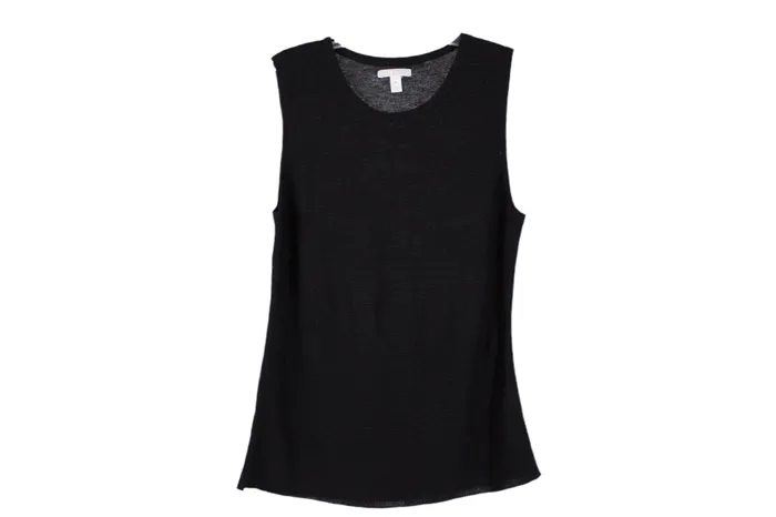 Rings Dana Buchman Black Ribbed Sweater Vest XL Dana Buchman