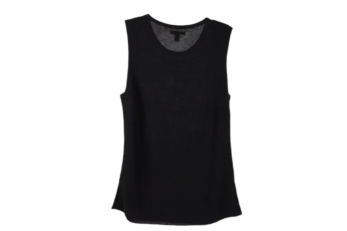 Rings Dana Buchman Black Ribbed Sweater Vest XL Dana Buchman