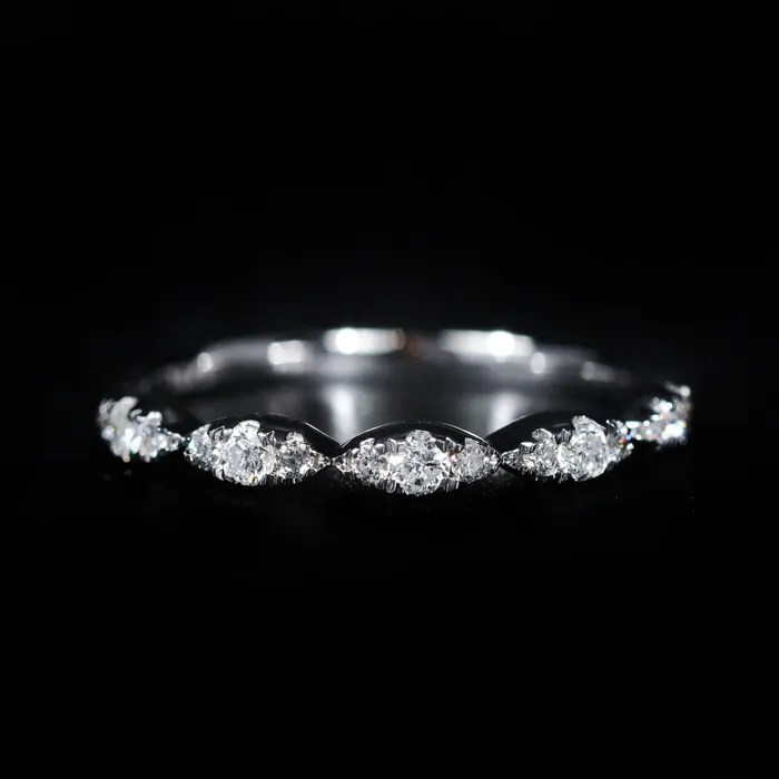 Rings Diamond South 14K White Gold 030 CTW Diamond Band