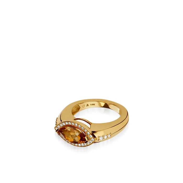 Rings Elixir Gemstone Stack Ring with Diamonds John Atencio