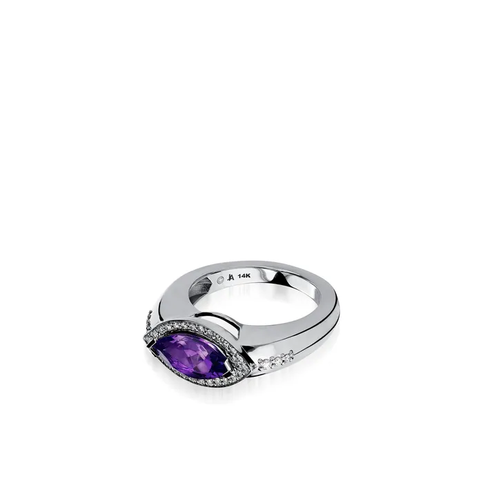 Rings Elixir Gemstone Stack Ring with Diamonds John Atencio
