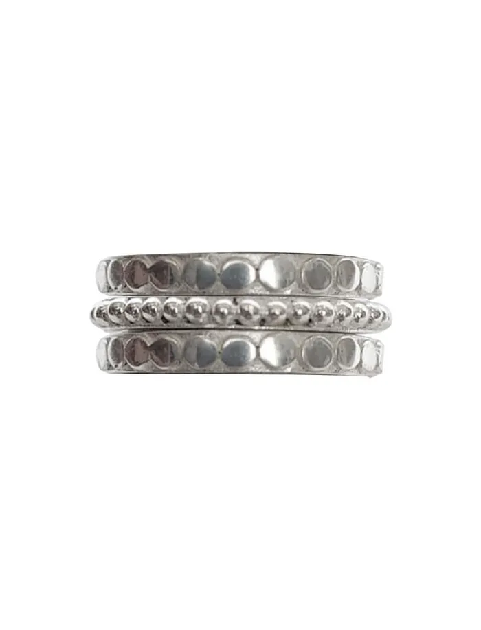 Rings Erika Pea Isi MidiRing Granulation Embossed Set
