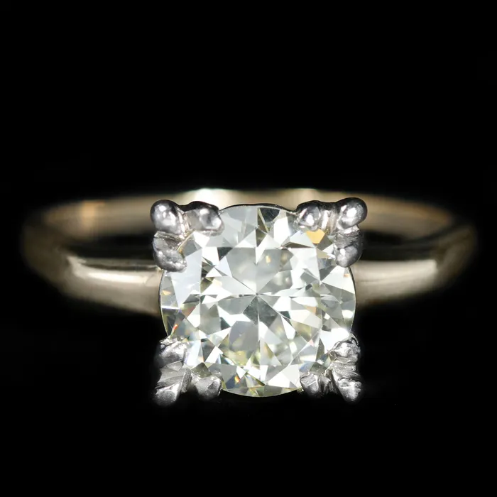 Rings Estate 175 Carat Old European Cut Diamond Engagement Ring Bluestone Trading Company Inc