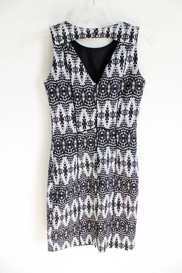 Rings HM HM Black Gray Snakeskin Patterned Fitted Dress 4