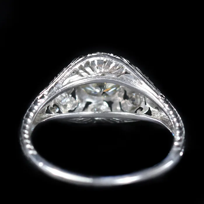 Rings Jack Weir and Sons Inc Art Deco GIA 100 Carat Old European Cut Diamond Engagement Ring