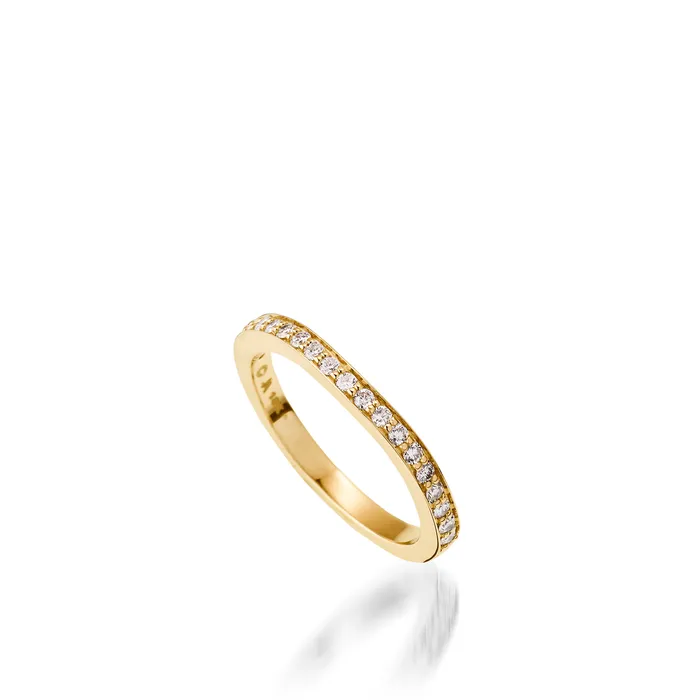 Rings John Atencio Chiffon Princess Cut Yellow Gold Engagement Ring