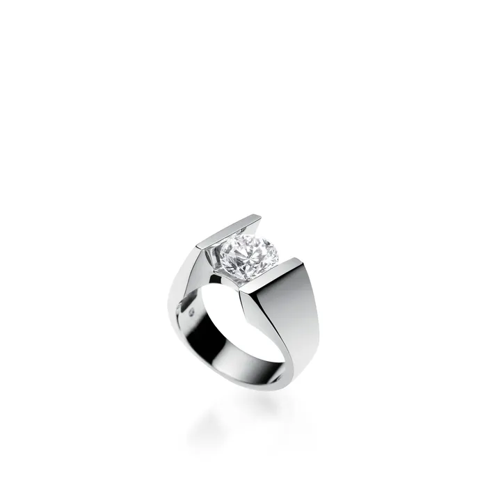 Rings John Atencio Techla White Gold Engagement Ring