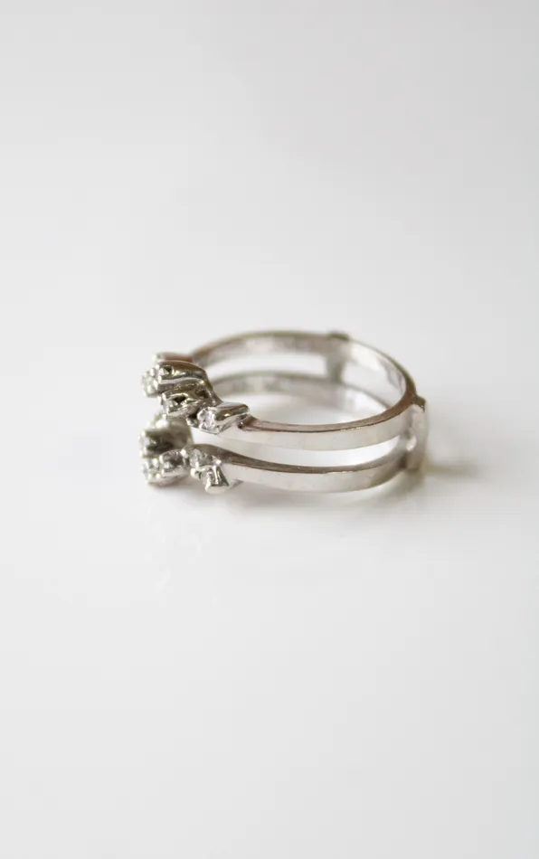 Rings Jubilee Thrift 14KT White Gold Enhancer Ring Size 6