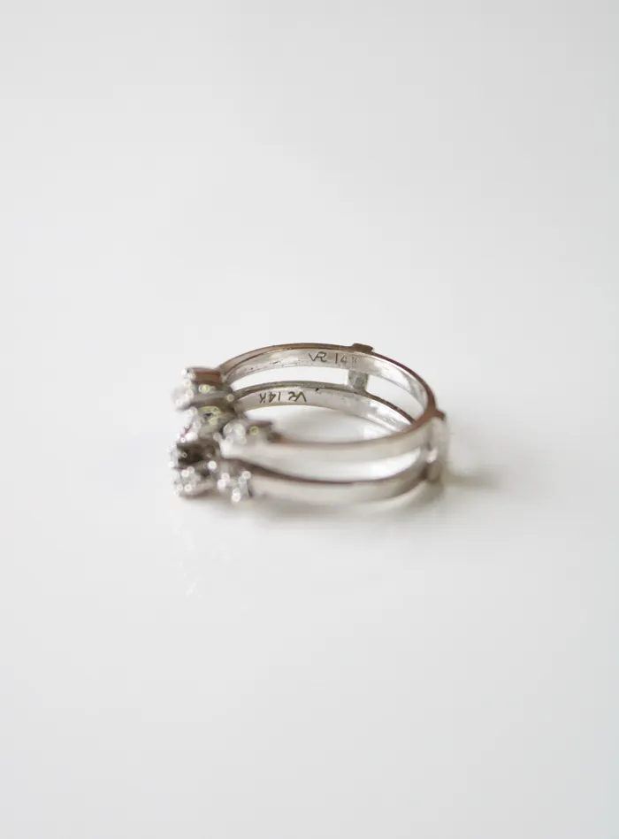Rings Jubilee Thrift 14KT White Gold Enhancer Ring Size 6