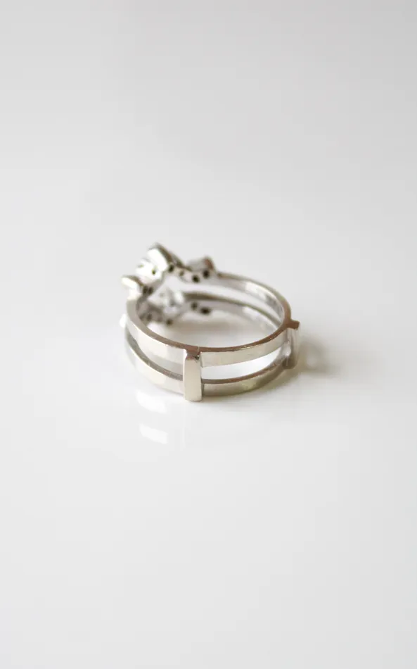 Rings Jubilee Thrift 14KT White Gold Enhancer Ring Size 6