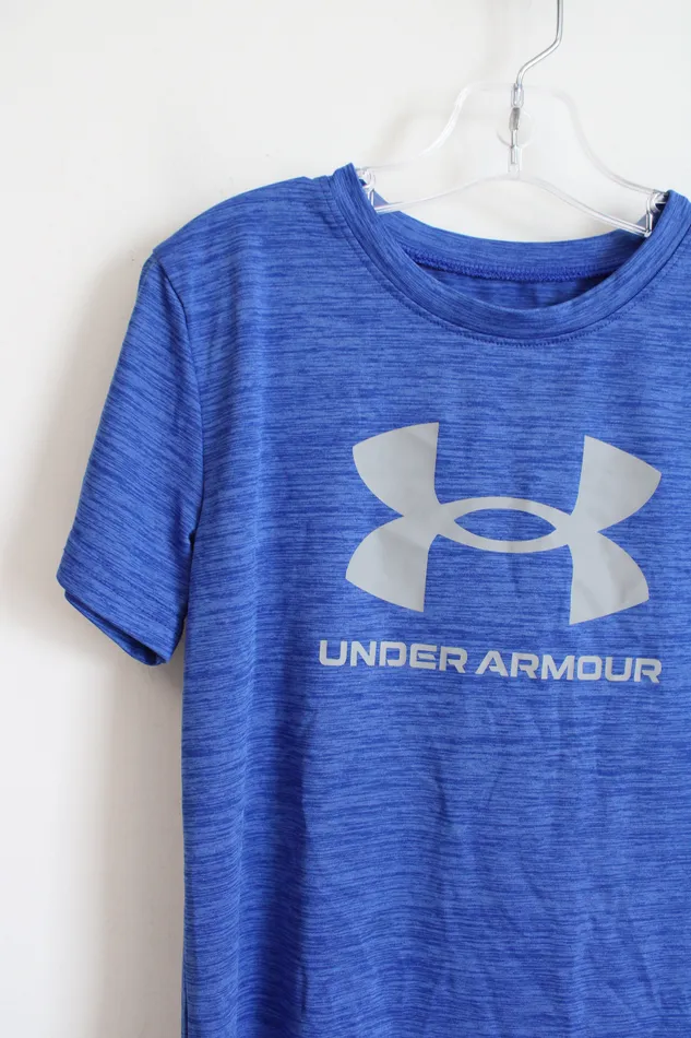 Rings Jubilee Thrift Under Armour Blue Logo Shirt Youth 7