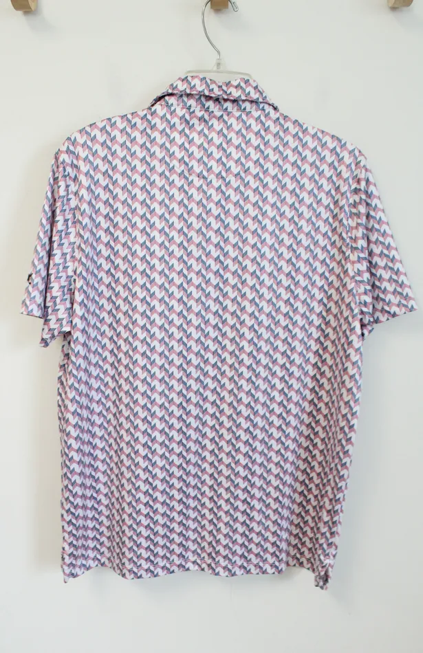 Rings Kenneth Cole Kenneth Cole Golf Pink Blue White Polo Shirt S