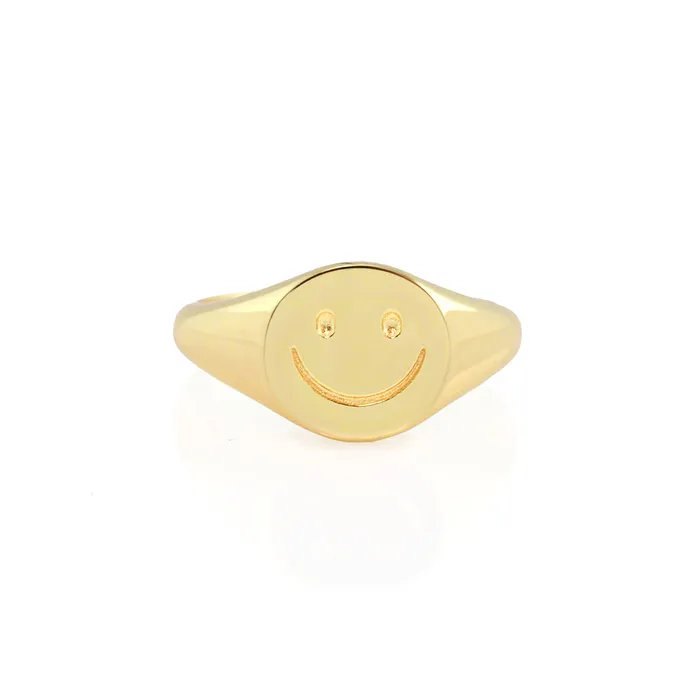 Rings kris nations Happy Signet Ring
