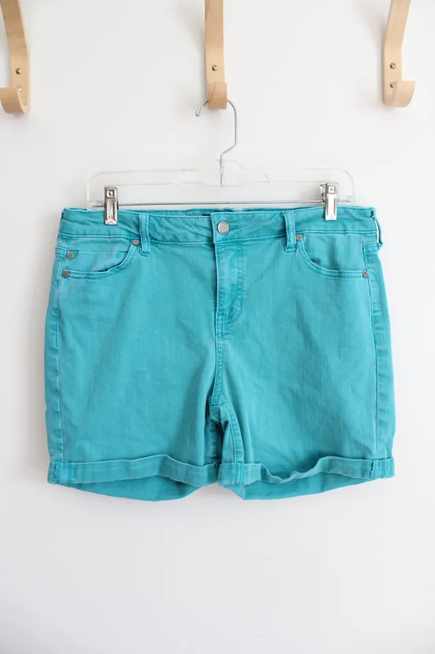 Rings Liverpool Liverpool Jeans Company Blue Cuffed Shorts 10
