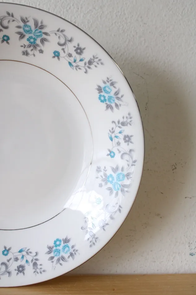 Rings Lynns Lynns Helen Fine China Blue Floral Bowl 8