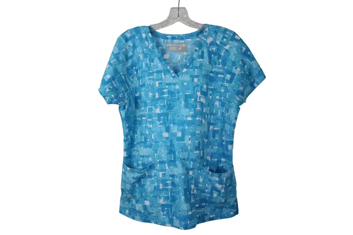 Rings MED Couture Blue Scrub Top M MED Couture