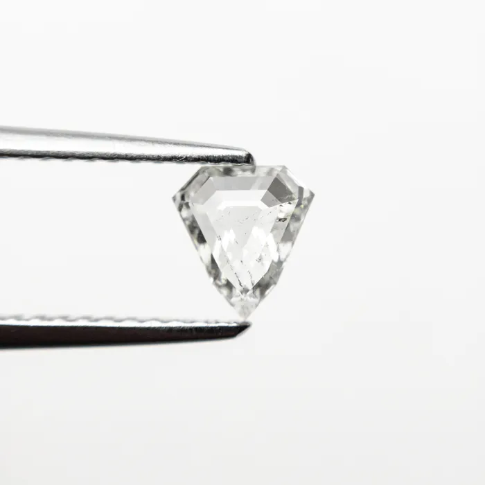 Rings Misfit Diamonds White Step Cut Diamond 052ct Shield