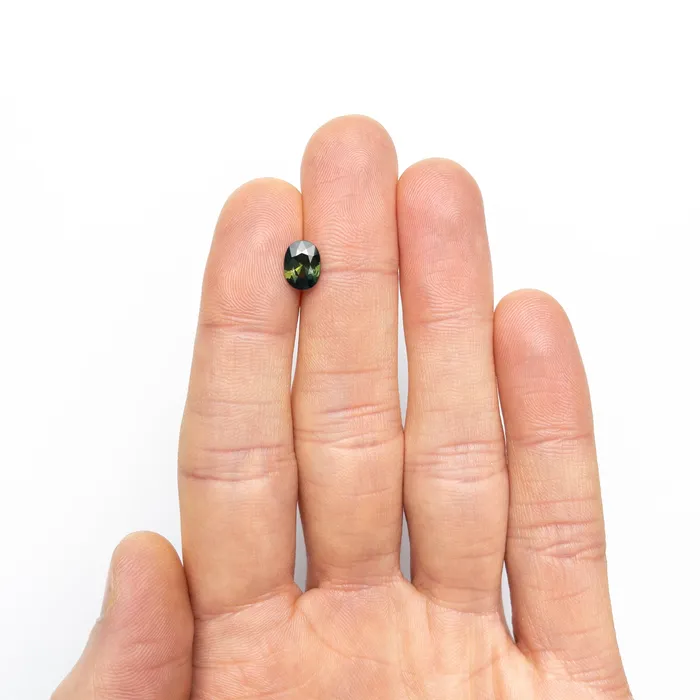 Rings Misfit Gems Green Brilliant Sapphire 134ct Oval