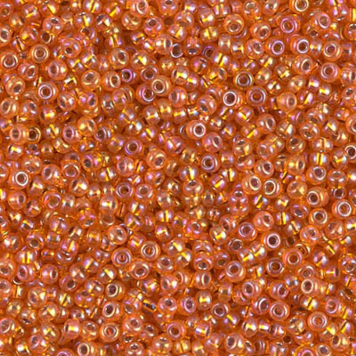 Rings Miyuki Seed Beads 110 Silver Lined Orange AB 1008NEW Peppy Beads