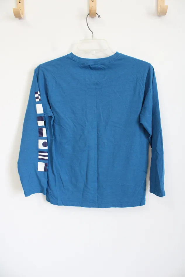 Rings Nautica Nautica Blue Logo Long sleeved Tee Youth L 1416
