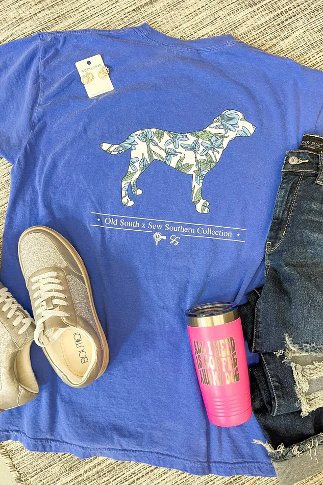 Rings OSA x SSD Floral Dog Graphic Tee Flo Blue JL Franklins