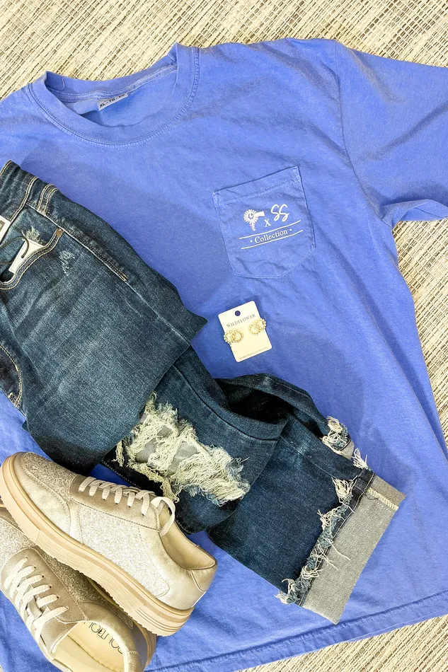 Rings OSA x SSD Floral Dog Graphic Tee Flo Blue JL Franklins