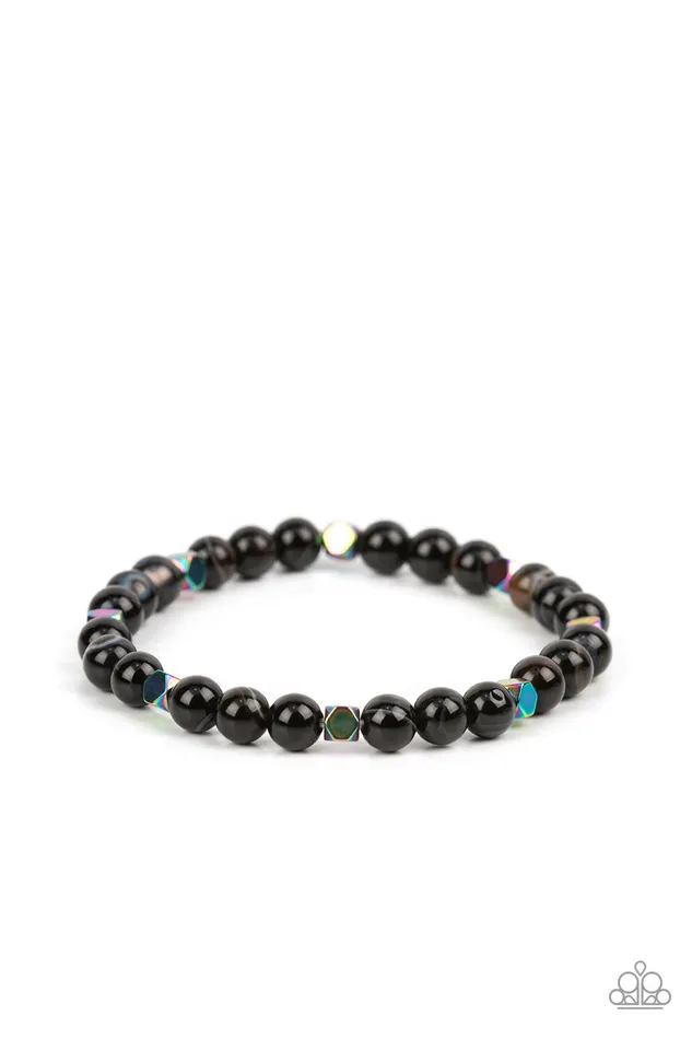 Rings Paparazzi Accessories Interstellar Solitude Black