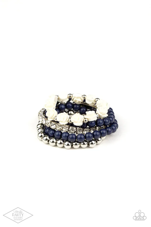 Rings Paparazzi Accessories Rose Garden Grandeur Blue