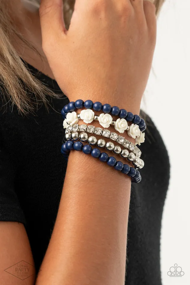 Rings Paparazzi Accessories Rose Garden Grandeur Blue