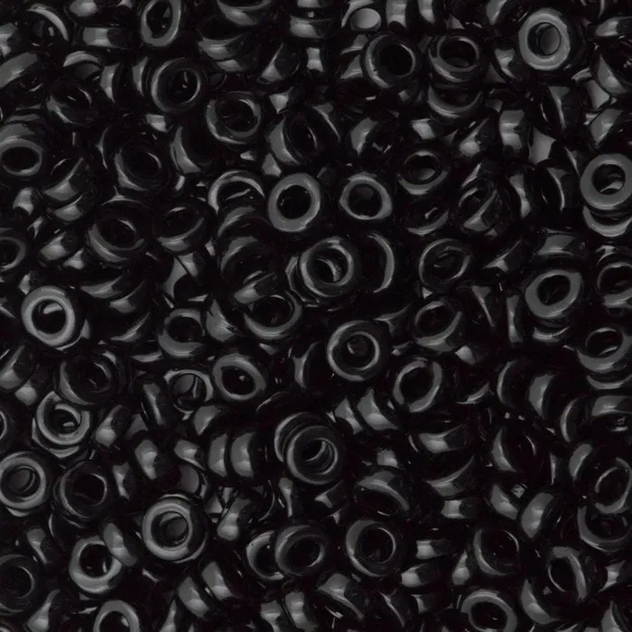 Rings Peppy Beads Miyuki Spacer Beads 3x1mm Black 0401