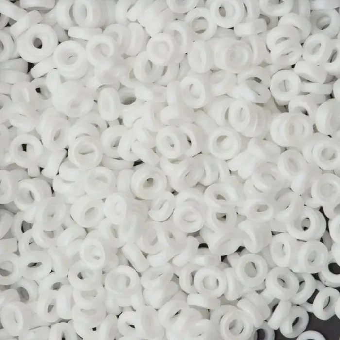 Rings Peppy Beads Miyuki Spacer Beads 3x1mm Matted White AB 0402FR