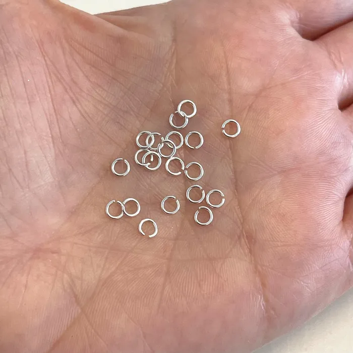 Rings Peppy Beads Sterling Silver 4x04mm Jump Rings 925 Sterling Silver Jump Rings 20 pcs in a pack