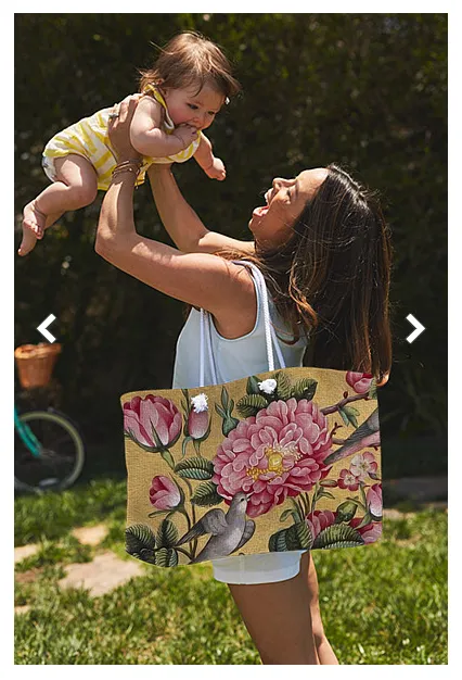 Rings Portraits by NC Weekender Tote Bag Customizable Carryall Tote Bag Design Exotic Camellias