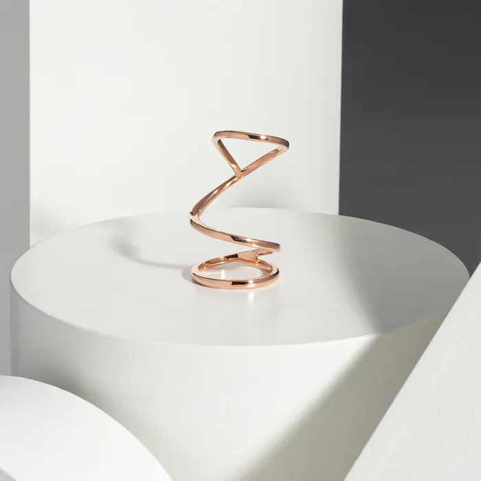 Rings RACHEL LYNN CHICAGO 14 Karat Rose Gold Knuckle Ring