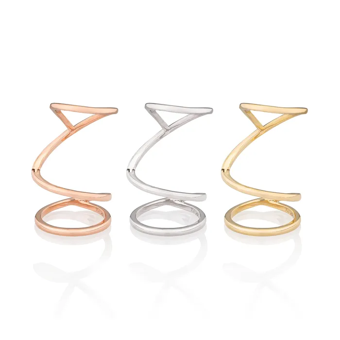 Rings RACHEL LYNN CHICAGO 14 Karat Rose Gold Knuckle Ring