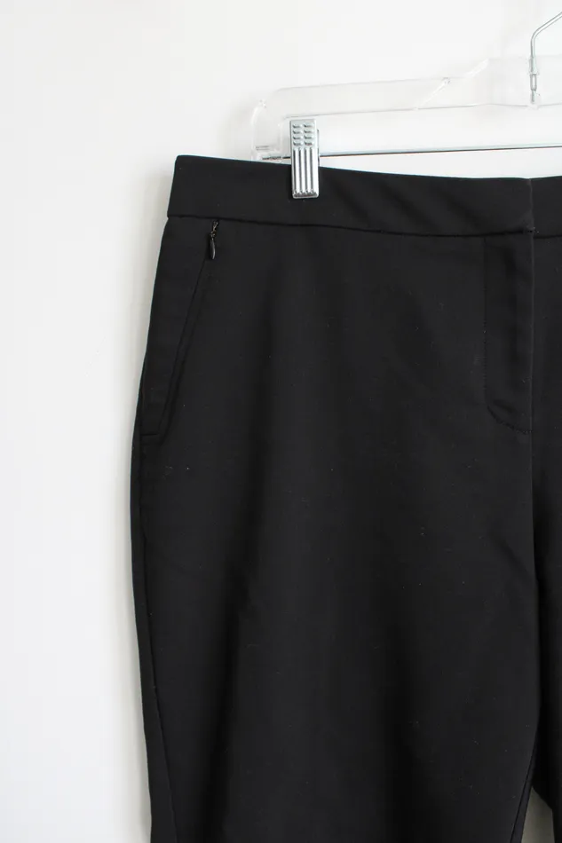 Rings Rafaella Rafaella Black Curvy Capri Pant 12