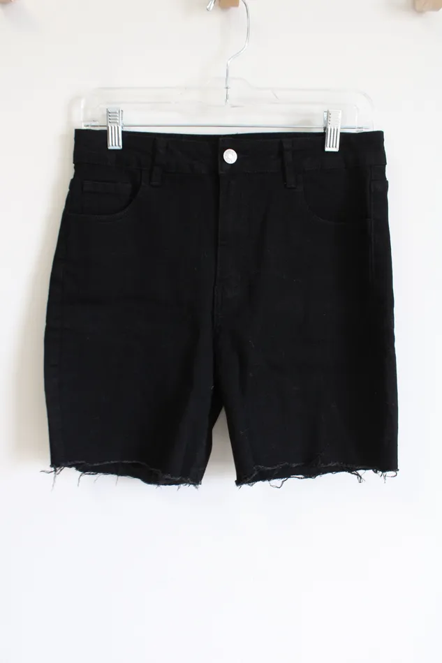 Rings Shein Silver Flame Embroidered Pocket Black Cut Off Shorts L 810 Shein Rings Shein Silver Flame Embroidered Pocket Black Cut Off Shorts L 810 Shein