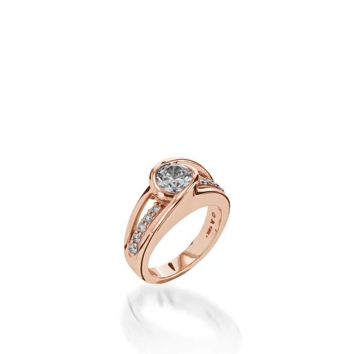 Rings Solstice Yellow Gold Engagement Ring John Atencio