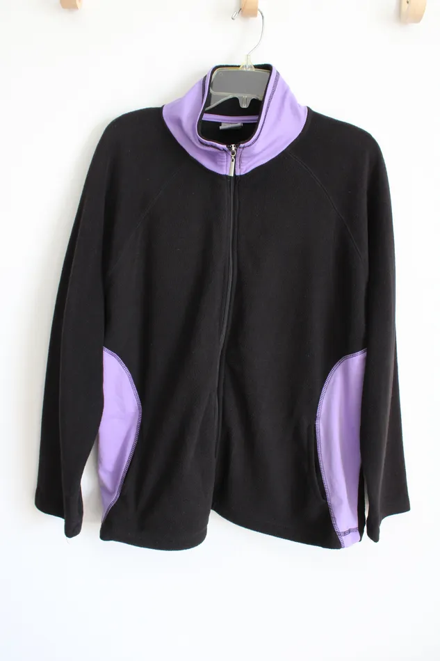 Rings Starting Point Black Purple Fleece Jacket XL Starting Point