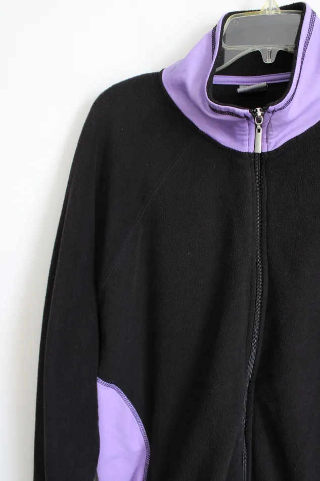 Rings Starting Point Black Purple Fleece Jacket XL Starting Point