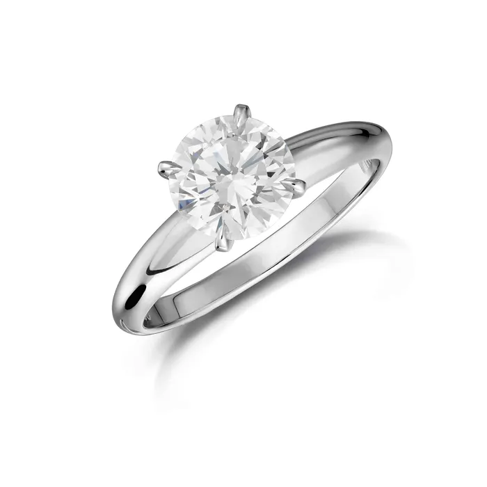 Rings Stephen Silver 134 Carat Round Brilliant Diamond Solitaire