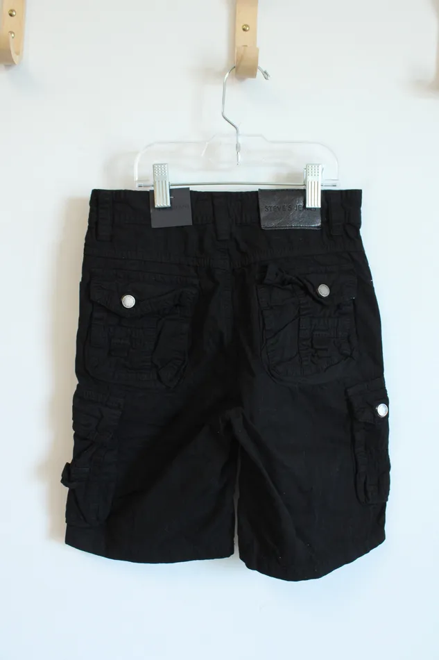Rings Steves Jeans NEW Steves Jeans Black Cargo Shorts Youth 8