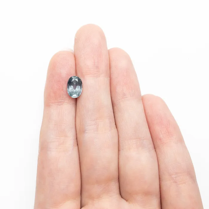 Rings TealBlue Brilliant Sapphire 204ct Oval Misfit Gems