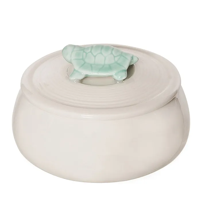 Rings THEBEACHCOMBER Beachcombers Green Bisque Round Sea Turtle Trinket Box Rings THEBEACHCOMBER Beachcombers Green Bisque Round Sea Turtle Trinket Box