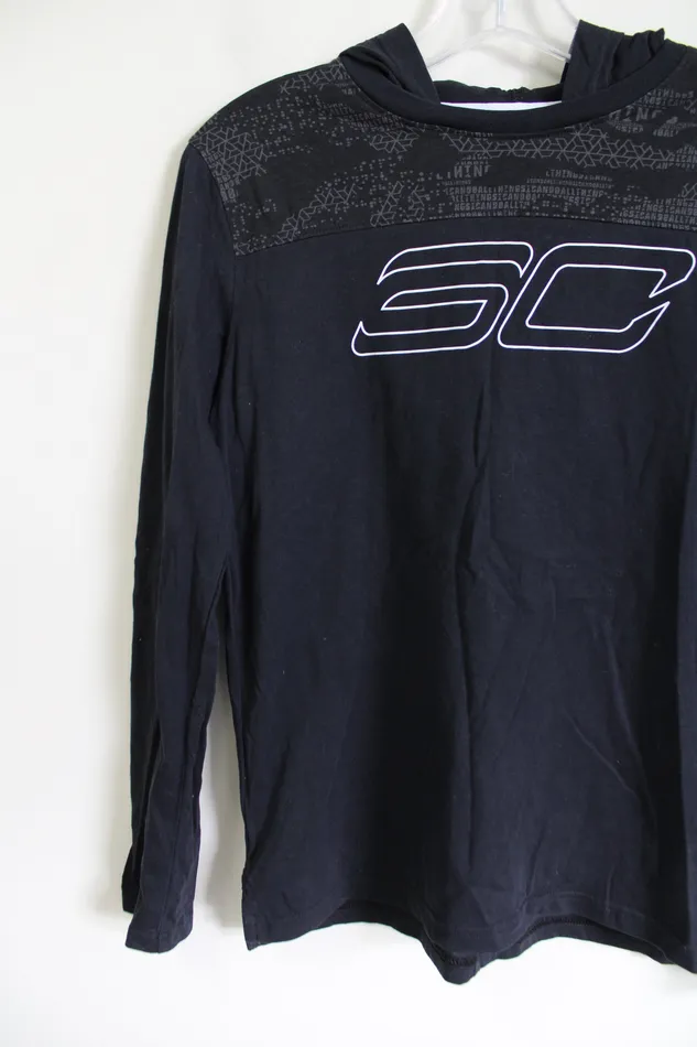 Rings Under Armour Black Hooded SC Shirt Youth XL 1618 Under Armour