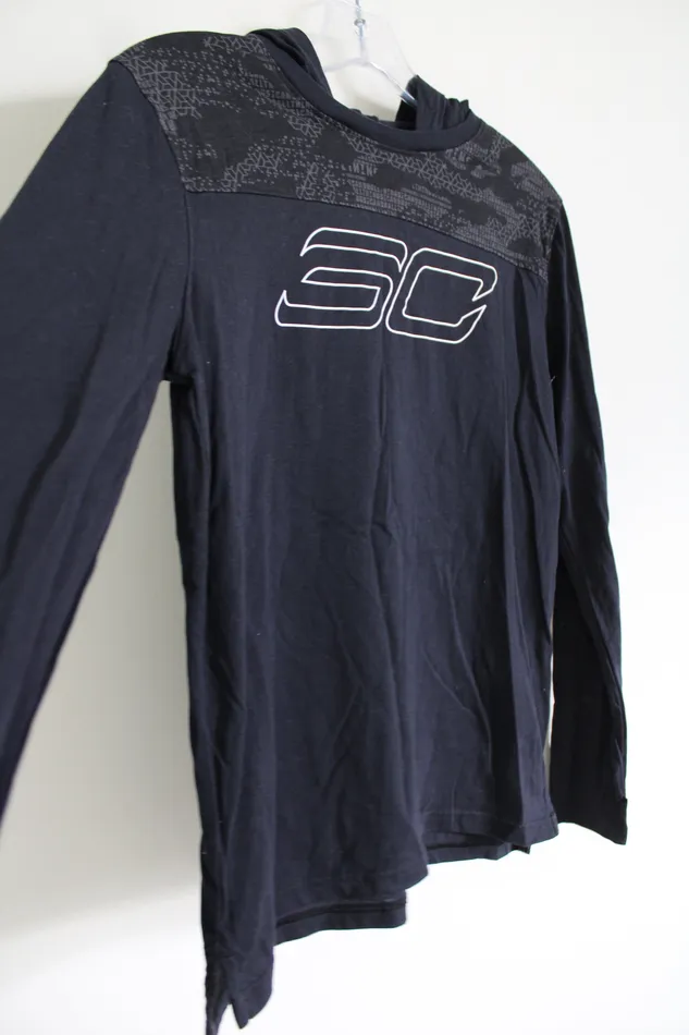 Rings Under Armour Black Hooded SC Shirt Youth XL 1618 Under Armour