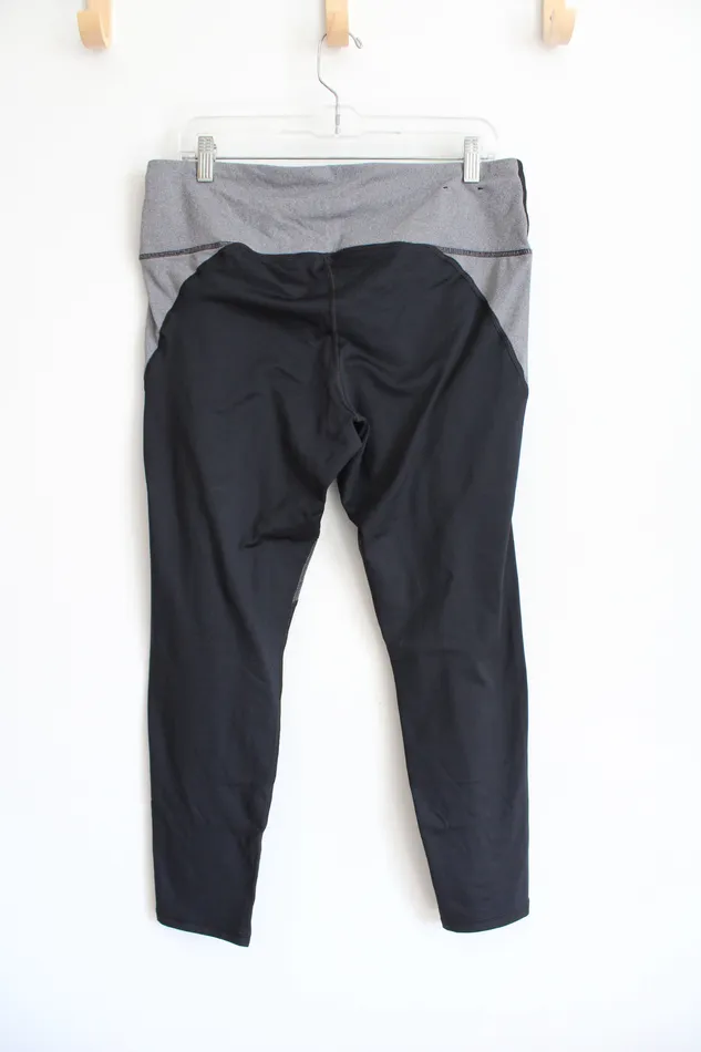 Rings Under Armour Under Armour Black Gray Athletic Leggings XL