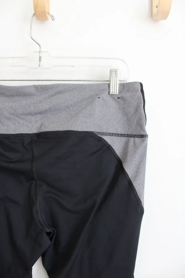 Rings Under Armour Under Armour Black Gray Athletic Leggings XL