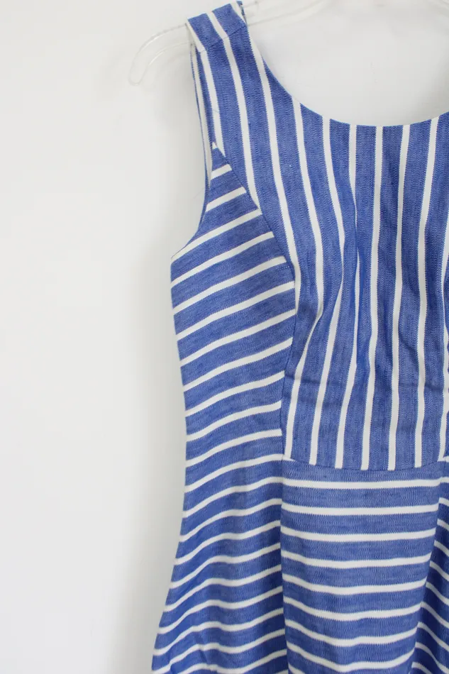 Rings Vineyard Vines White Blue Striped Dress 2 Vineyard Vines