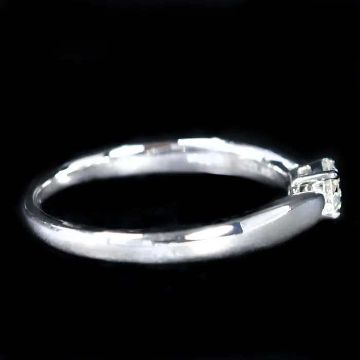 Rothschild Trading Company Tiffany Co Platinum 024 Carat Diamond Solitaire Ring Rings